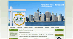 Desktop Screenshot of ackon-immobilien.de